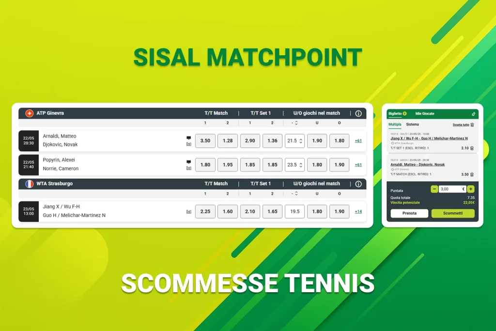 Sisal Tennis Scommesse