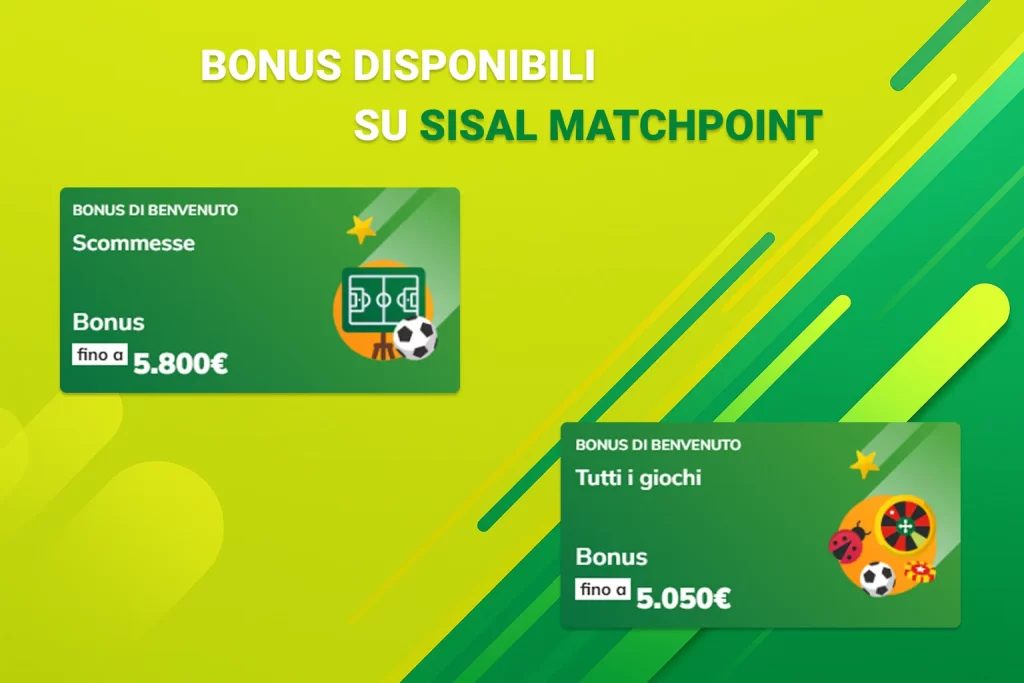 bonus disponibili su Sisal matchpoint