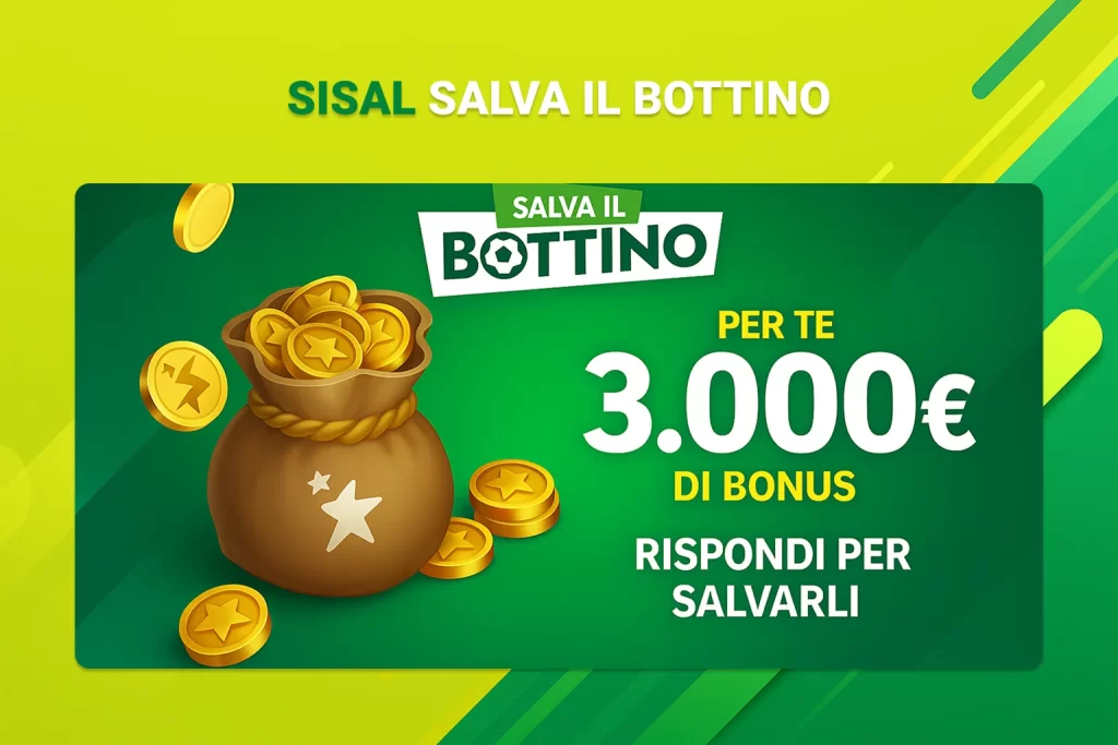 Il bonus principale per gli appassionati di scommesse sisal salva il bottino