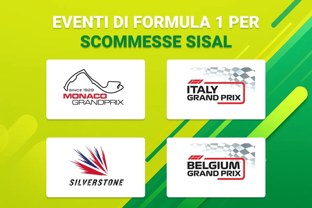 Eventi di Formula 1 per Sisal